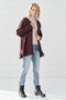 Image 1 of Merino wool sweater with long sleeves and a zipper Alice from Baltic Linen